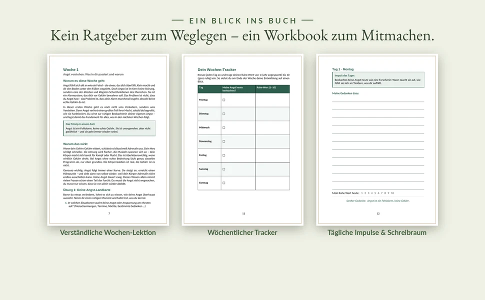 Blick ins Buch: Beispielseiten aus Ruhige Nerven für Frauen